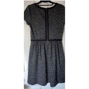 LOFT Leopard Black  Dress.  Size 6